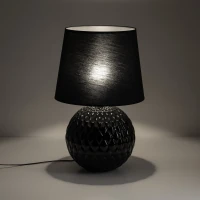 SANTANA 15 W table lamp – classic, black, E27 socket - Image 6