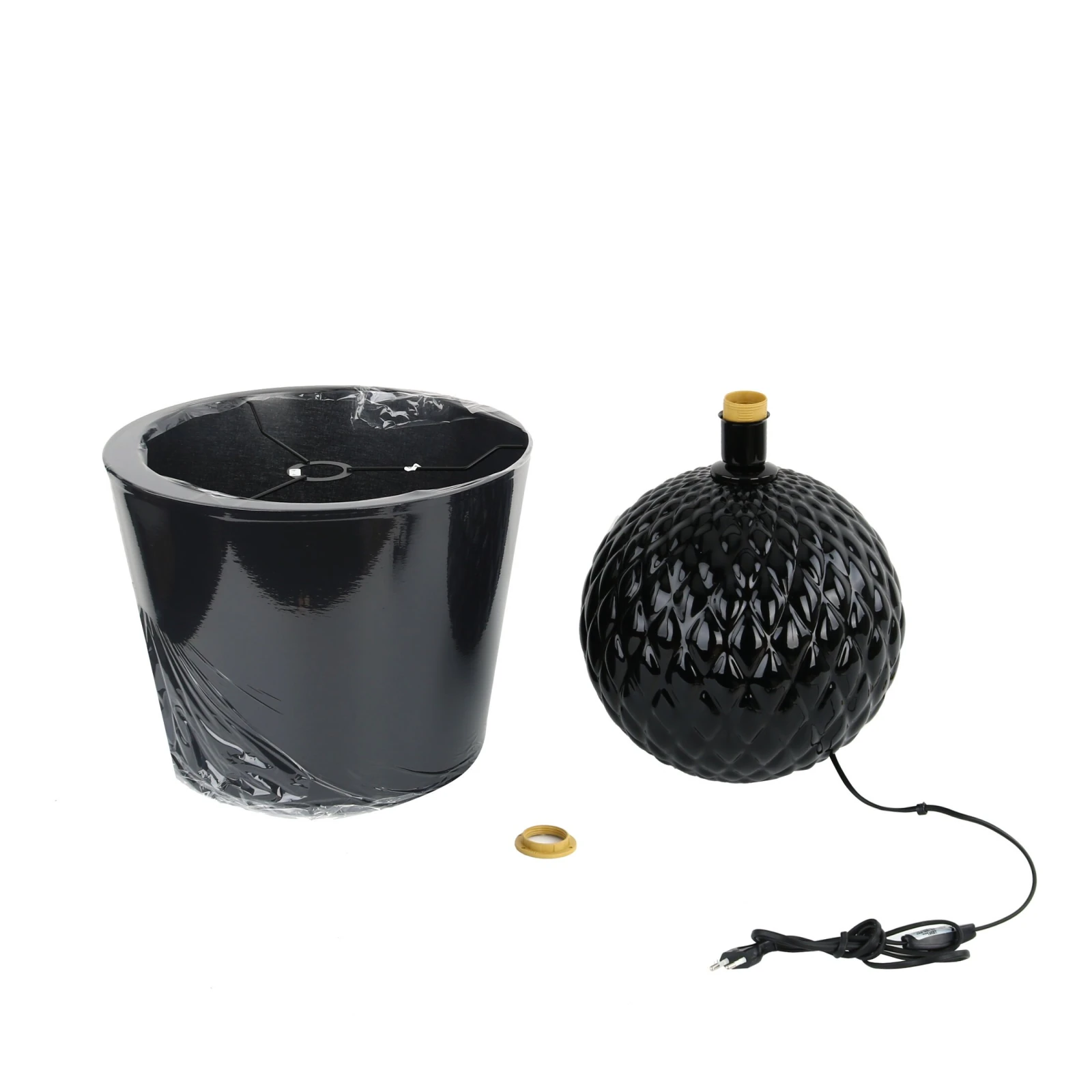 SANTANA 15 W table lamp – classic, black, E27 socket