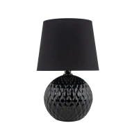 SANTANA 15 W table lamp – classic, black, E27 socket - Image 2