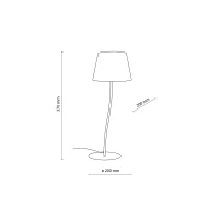 NICOLA 15 W table lamp – classic, brown and beige, E27 socket - Image 4