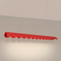 Pakabinamas šviestuvas 131 cm – linijinis, raudonas, LED 3000K - Nuotrauka 1