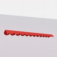 Pakabinamas šviestuvas 131 cm – linijinis, raudonas, LED 3000K - Nuotrauka 3
