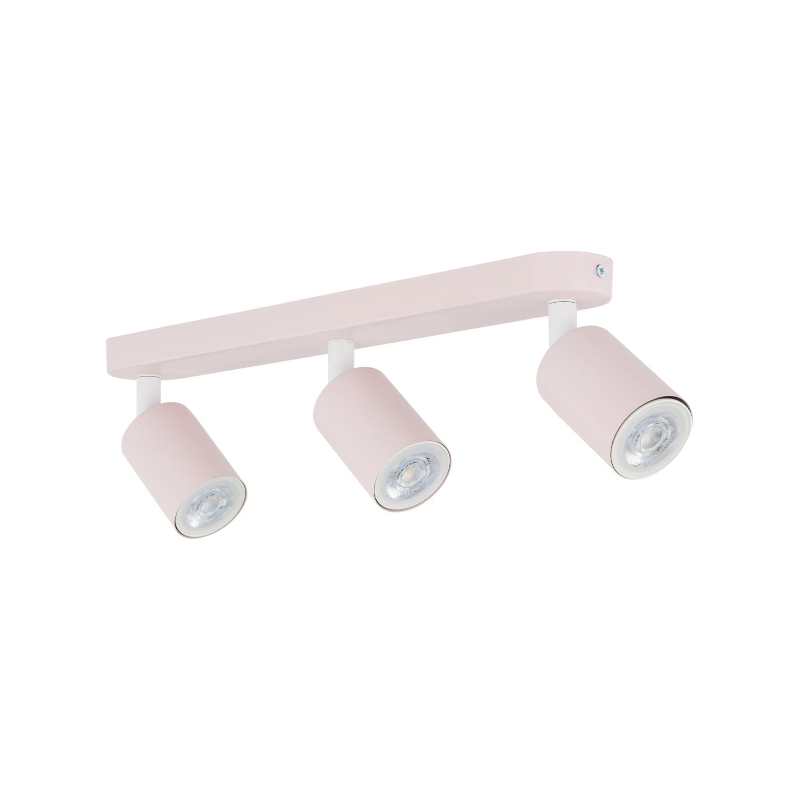 LIVIA ceiling light 3 x GU10 – pink, adjustable spotlights