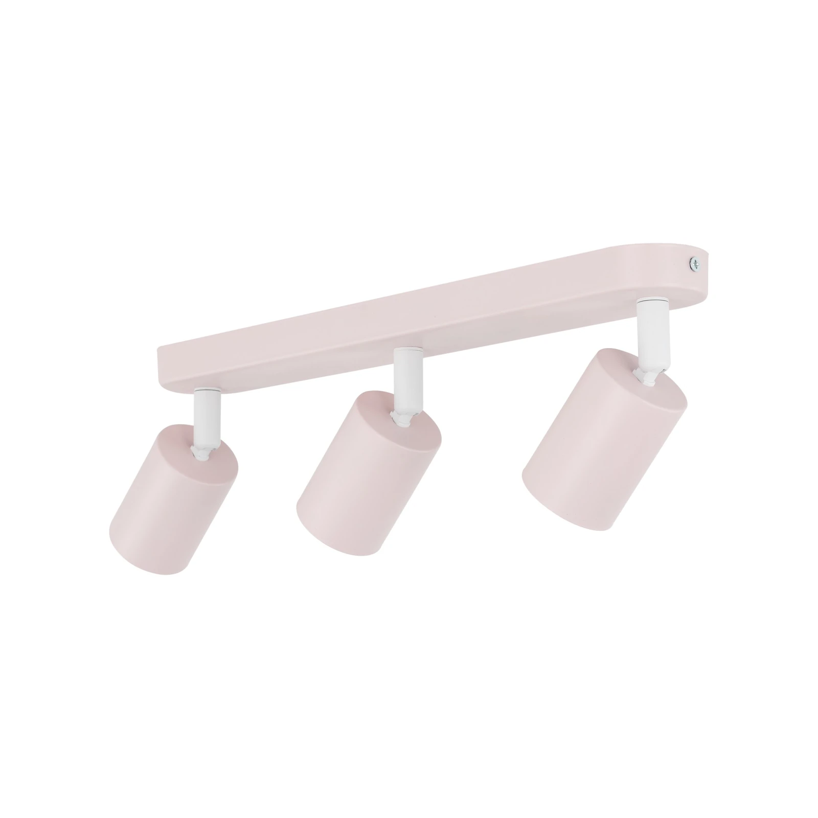 LIVIA ceiling light 3 x GU10 – pink, adjustable spotlights