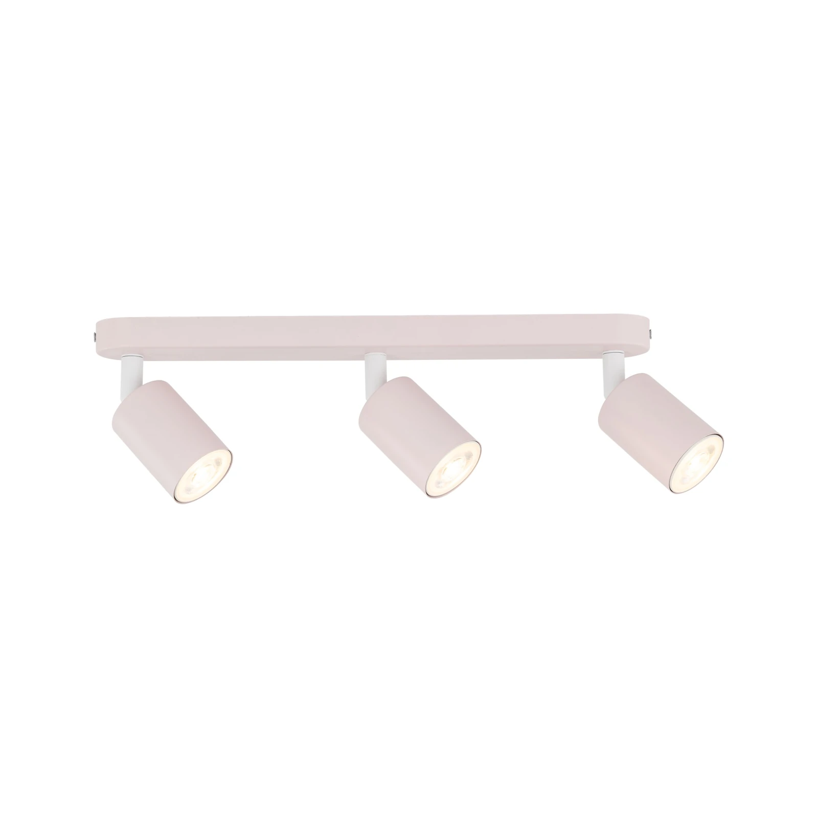 LIVIA ceiling light 3 x GU10 – pink, adjustable spotlights