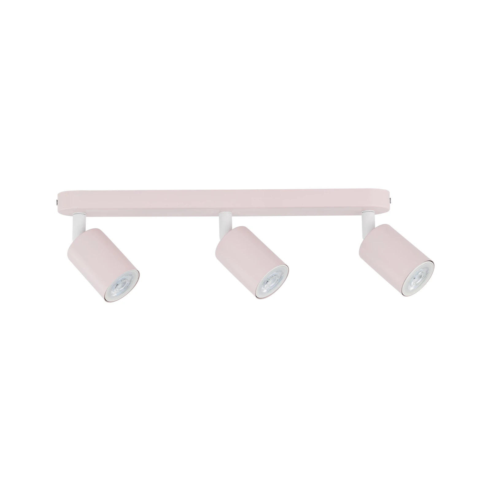 LIVIA ceiling light 3 x GU10 – pink, adjustable spotlights