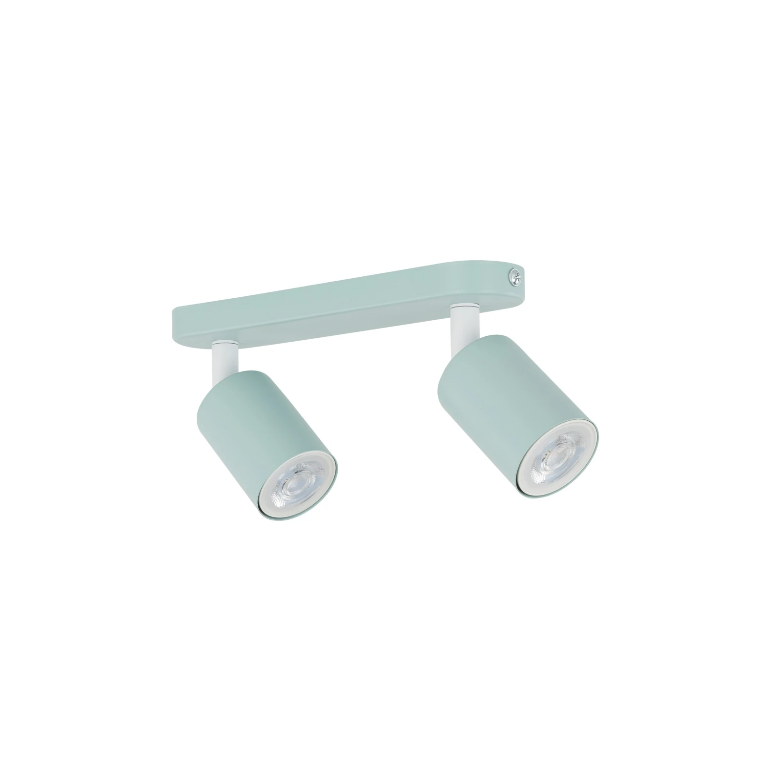 LIVIA 2xGU10 ceiling light – mint, adjustable spotlights