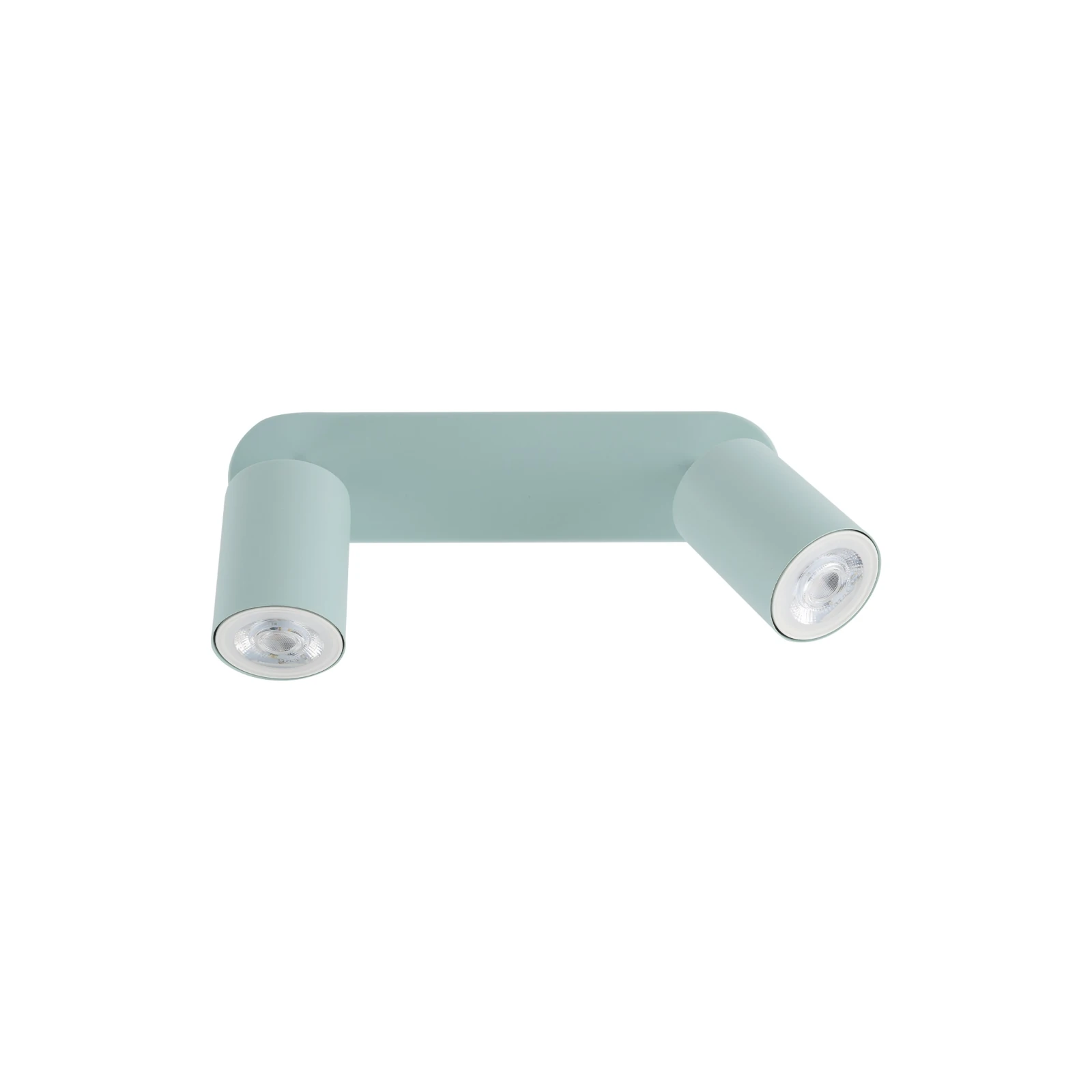 LIVIA 2xGU10 ceiling light – mint, adjustable spotlights