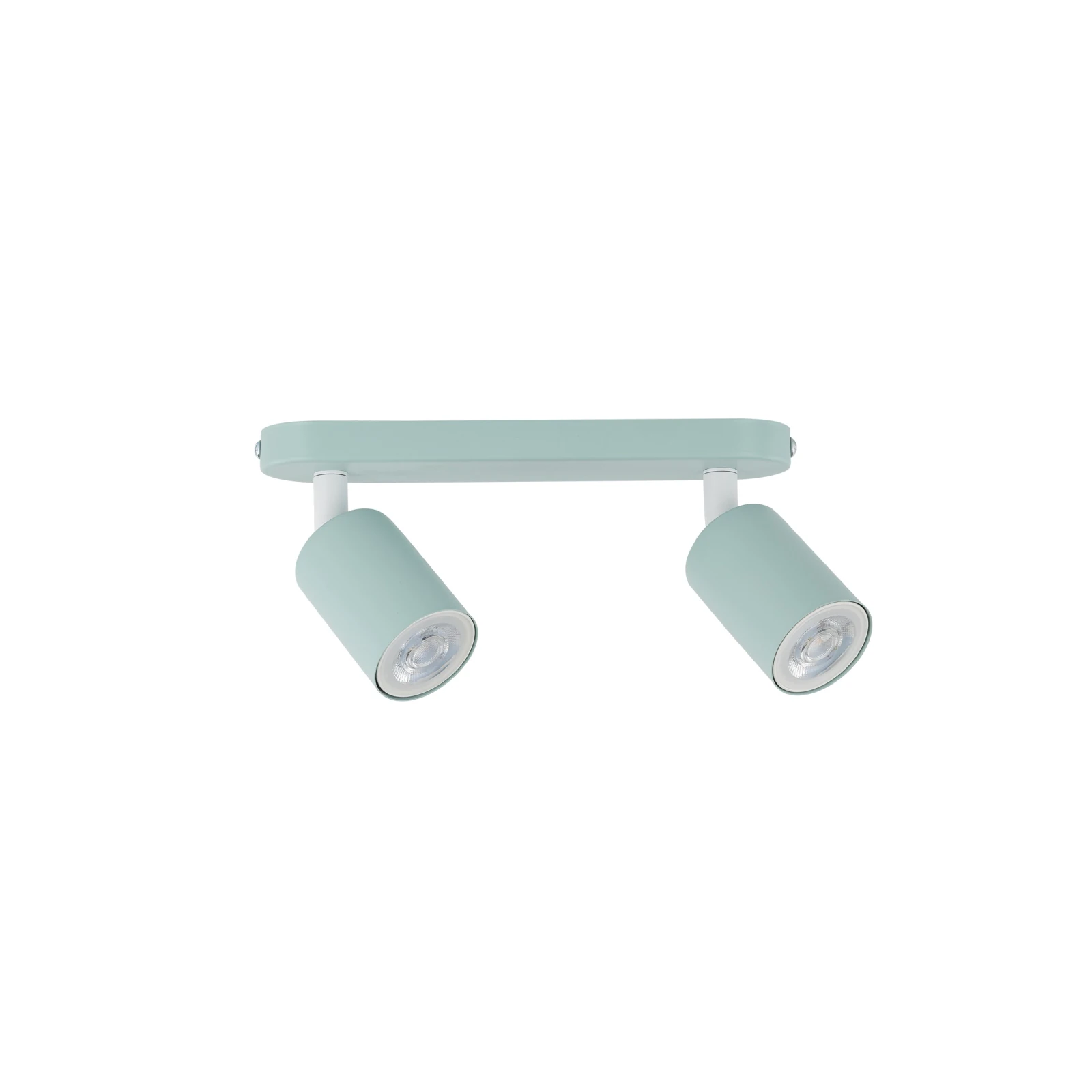 LIVIA 2xGU10 ceiling light – mint, adjustable spotlights