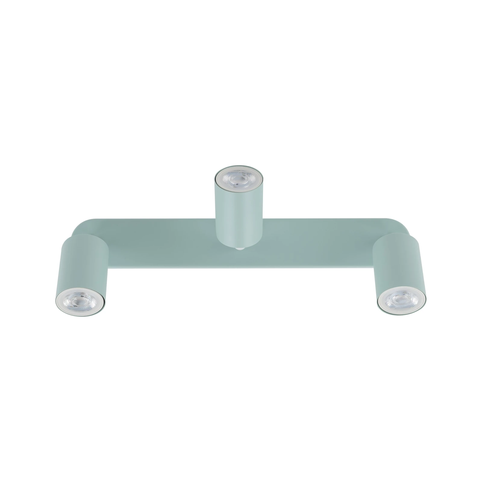LIVIA 3xGU10 ceiling light – mint, adjustable spotlights
