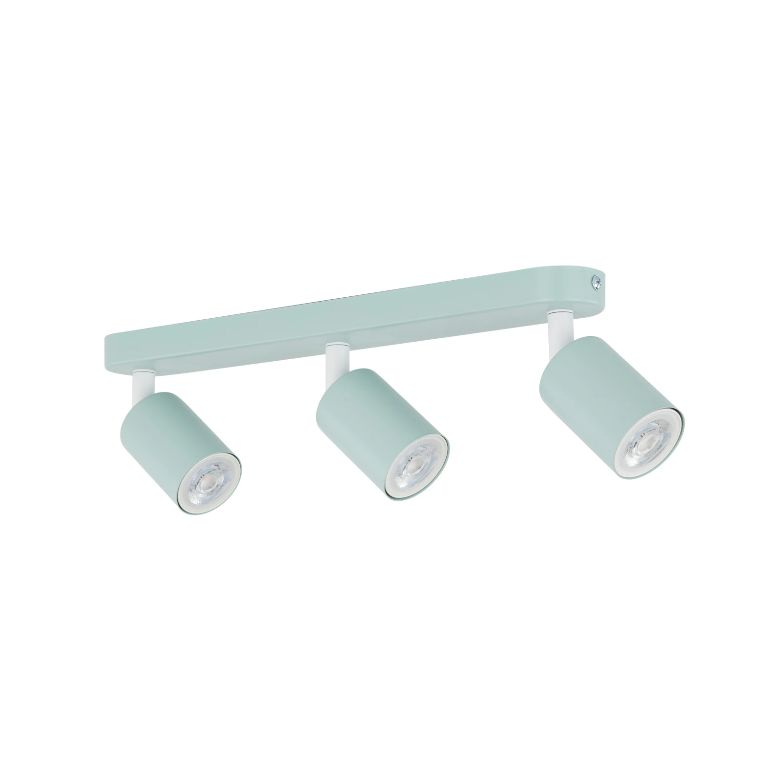 LIVIA 3xGU10 ceiling light – mint, adjustable spotlights