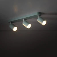 LIVIA 3xGU10 ceiling light – mint, adjustable spotlights - Image 1
