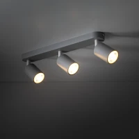 LIVIA ceiling light 3xGU10 – adjustable, beige finish - Image 1