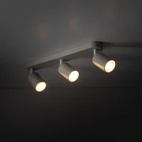 LIVIA ceiling light 3xGU10 – adjustable, grey finish - Image 2