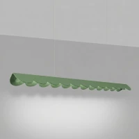 Pakabinamas šviestuvas 16W – banguota linija, šalavijo spalva, CRI98 - Nuotrauka 4
