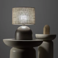 TAMI NEW BROWN LAMPKA NOCNA 1XE27 - Image 1