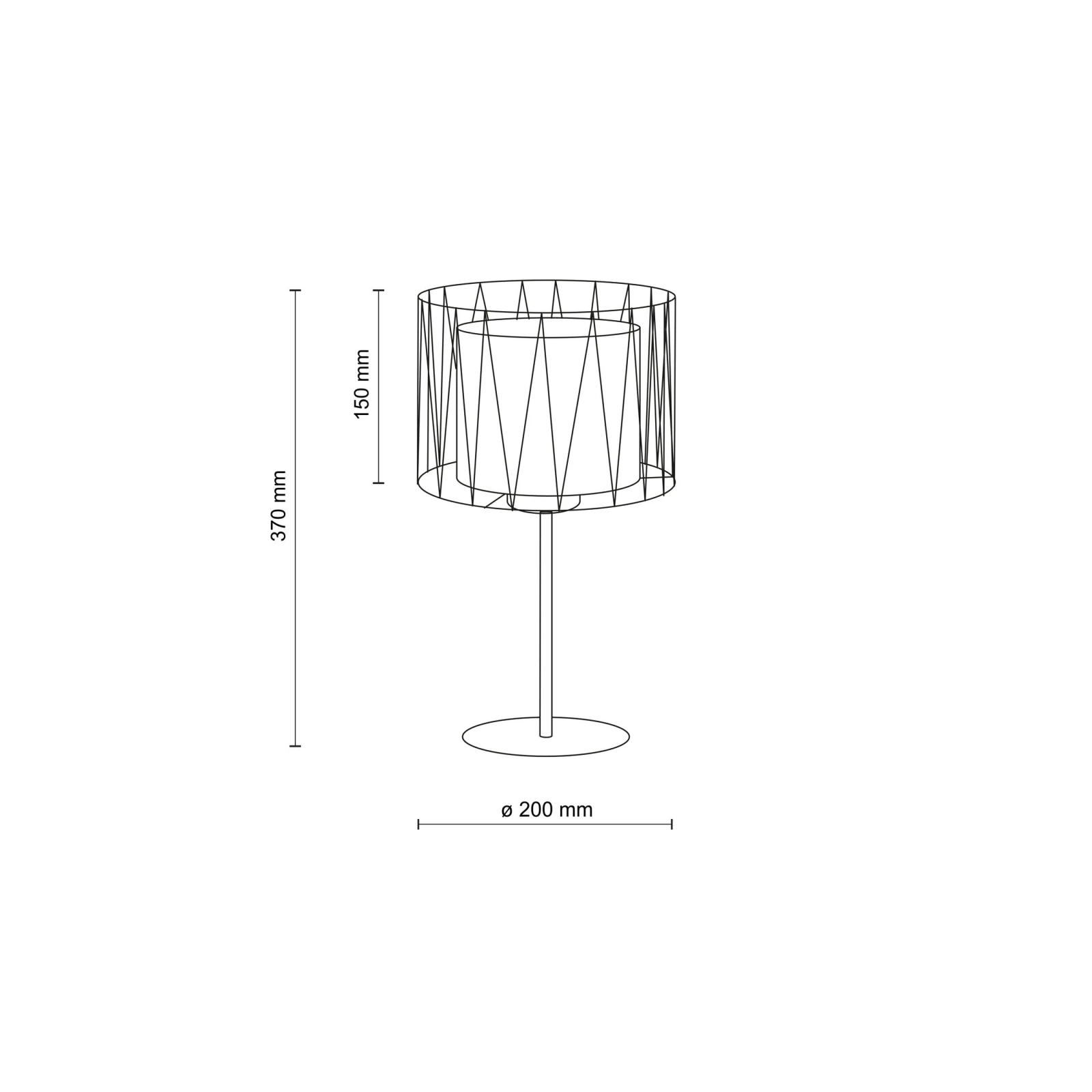 HARMONY SABIA JUTA LAMPKA NOCNA 1XE27