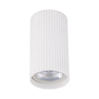TUNE S ceiling light – white ribbed cylinder, GU10 - Image 2