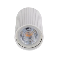 TUNE S ceiling light – white ribbed cylinder, GU10 - Image 6