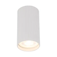 TUNE S ceiling light – white ribbed cylinder, GU10 - Image 7