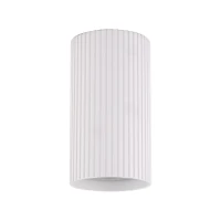 TUNE S ceiling light – white ribbed cylinder, GU10 - Image 8