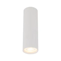 TUNE M ceiling light – white ribbed cylinder, GU10 - Image 6