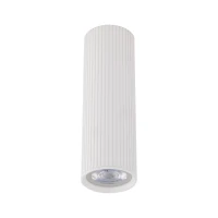 TUNE M ceiling light – white ribbed cylinder, GU10 - Image 2