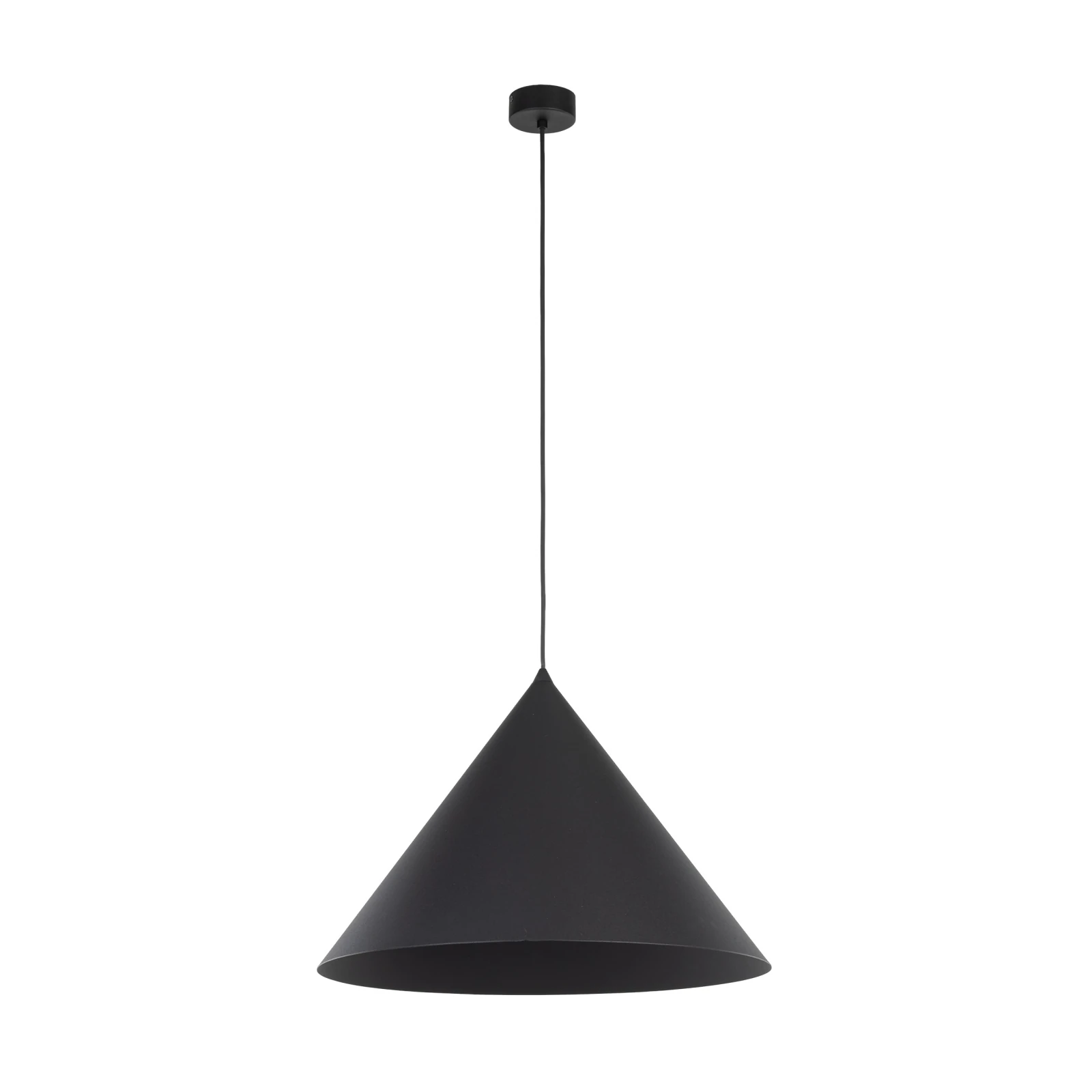 CONO XL pendant light 15 W – conical, black, E27 socket