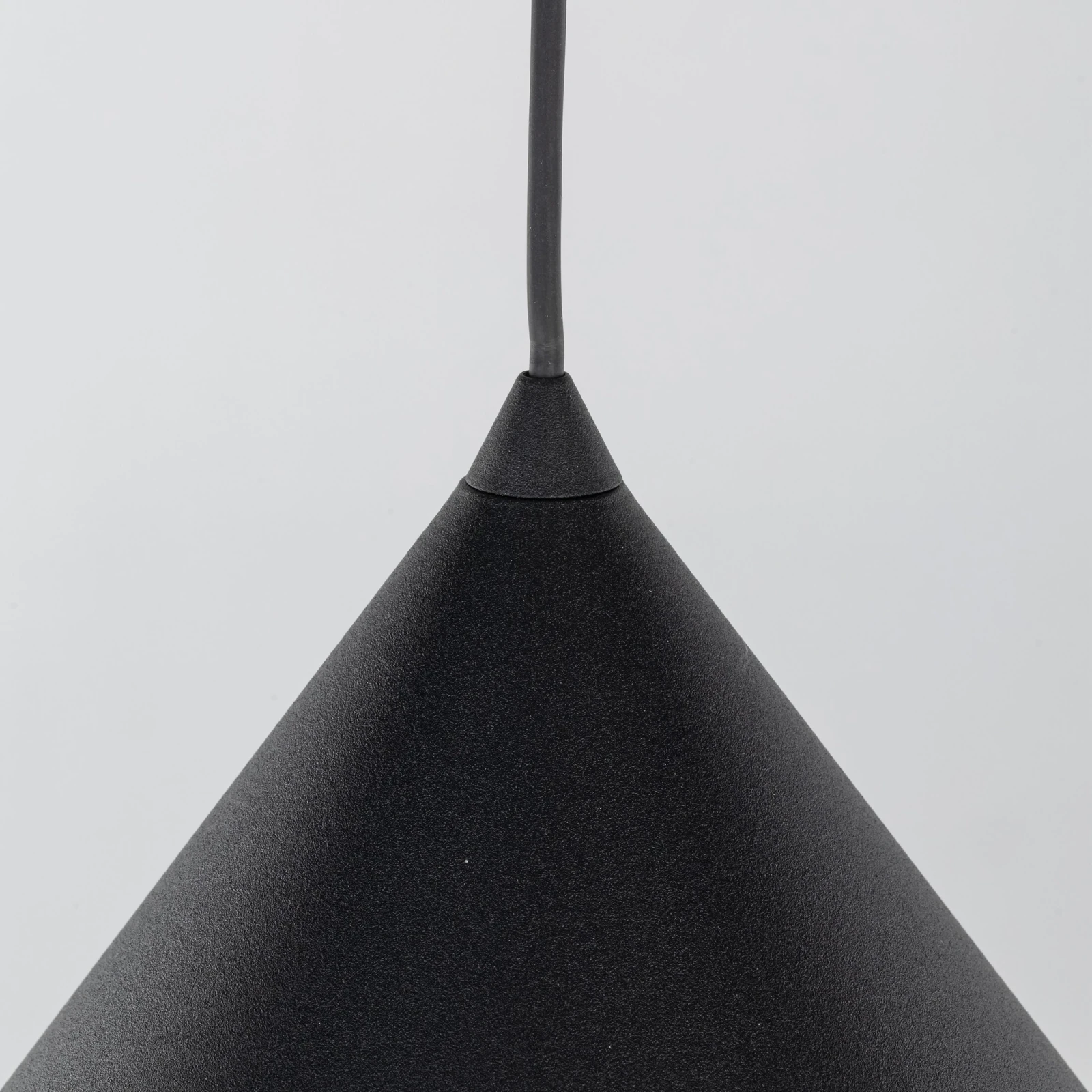 CONO XL pendant light 15 W – conical, black, E27 socket