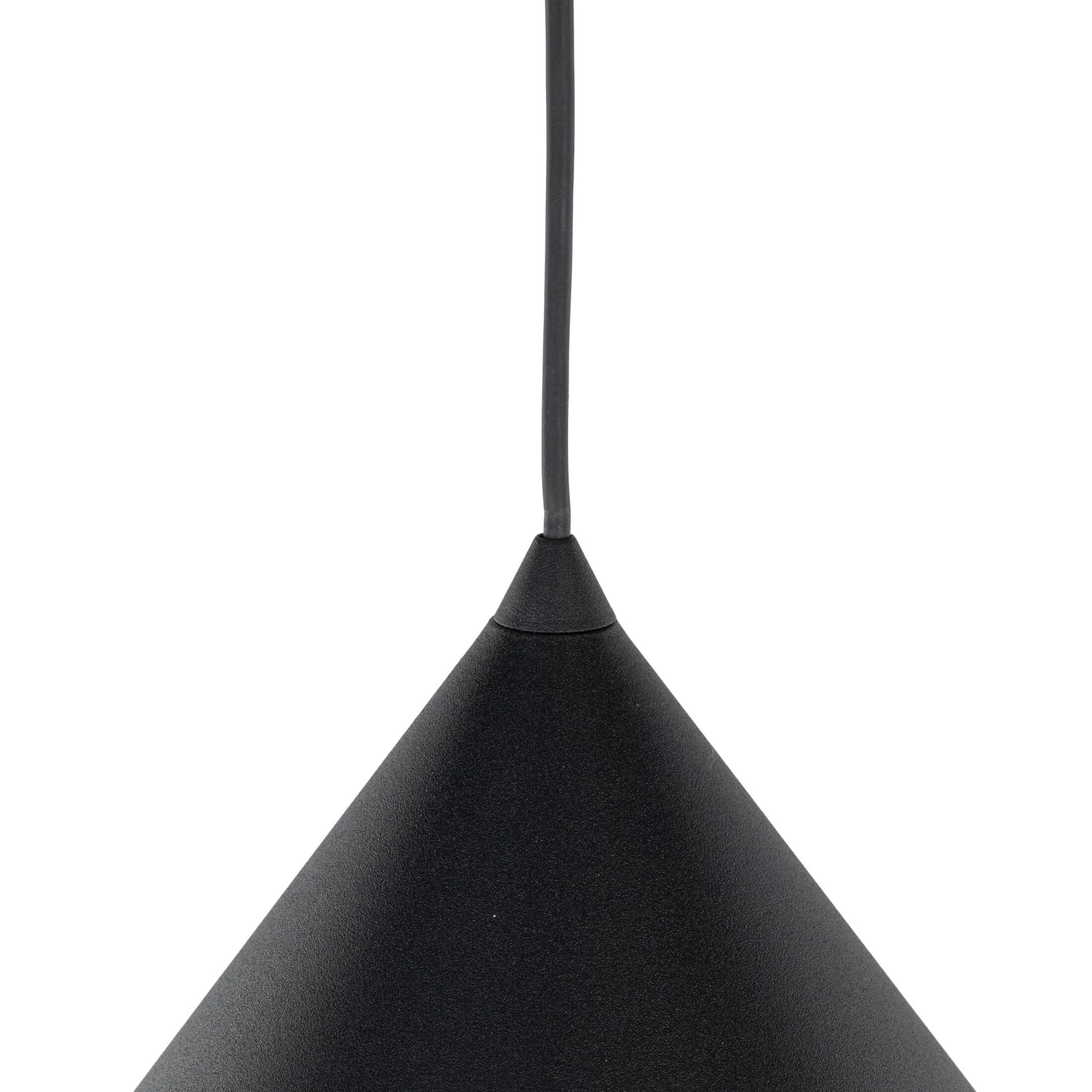 CONO XL pendant light 15 W – conical, black, E27 socket