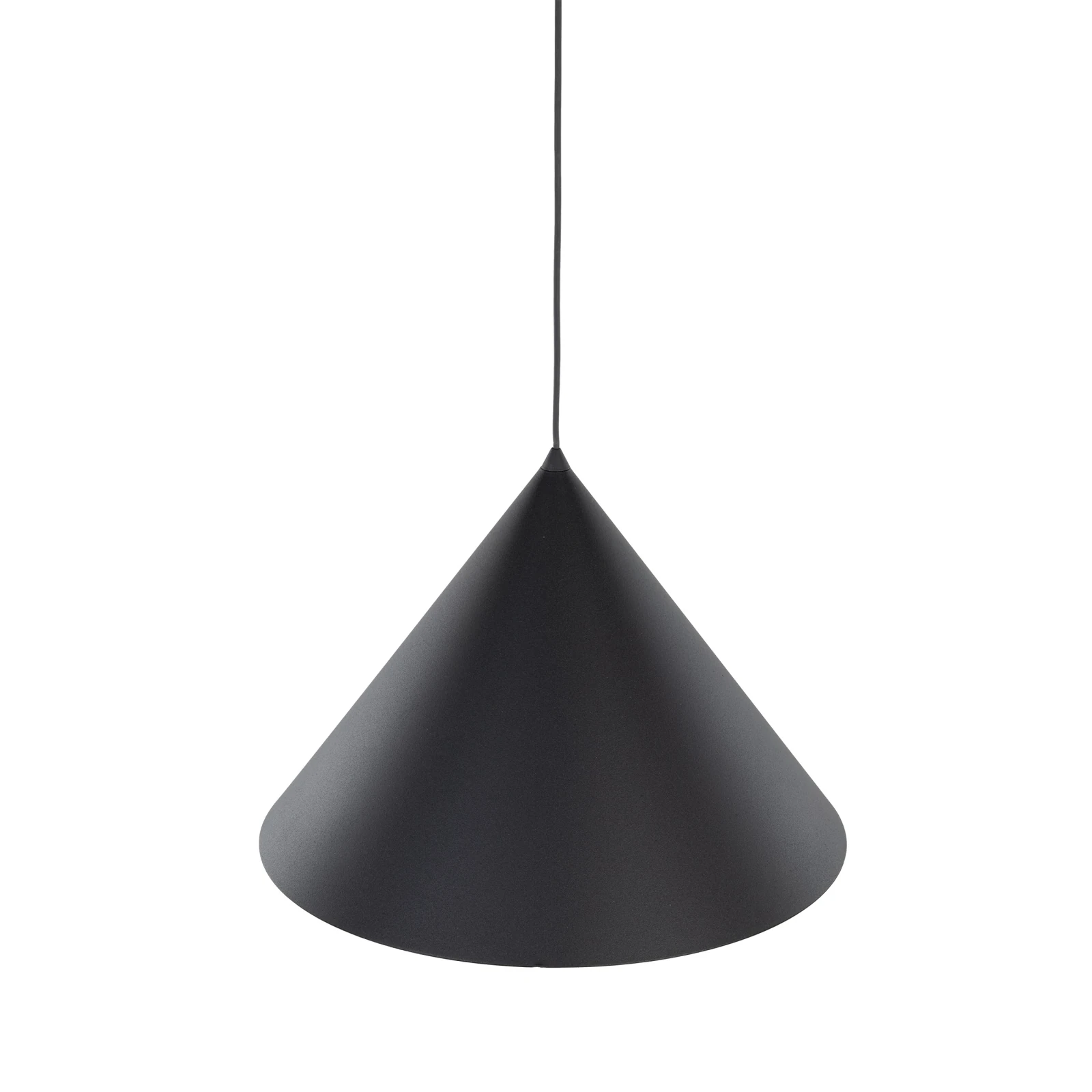 CONO XL pendant light 15 W – conical, black, E27 socket