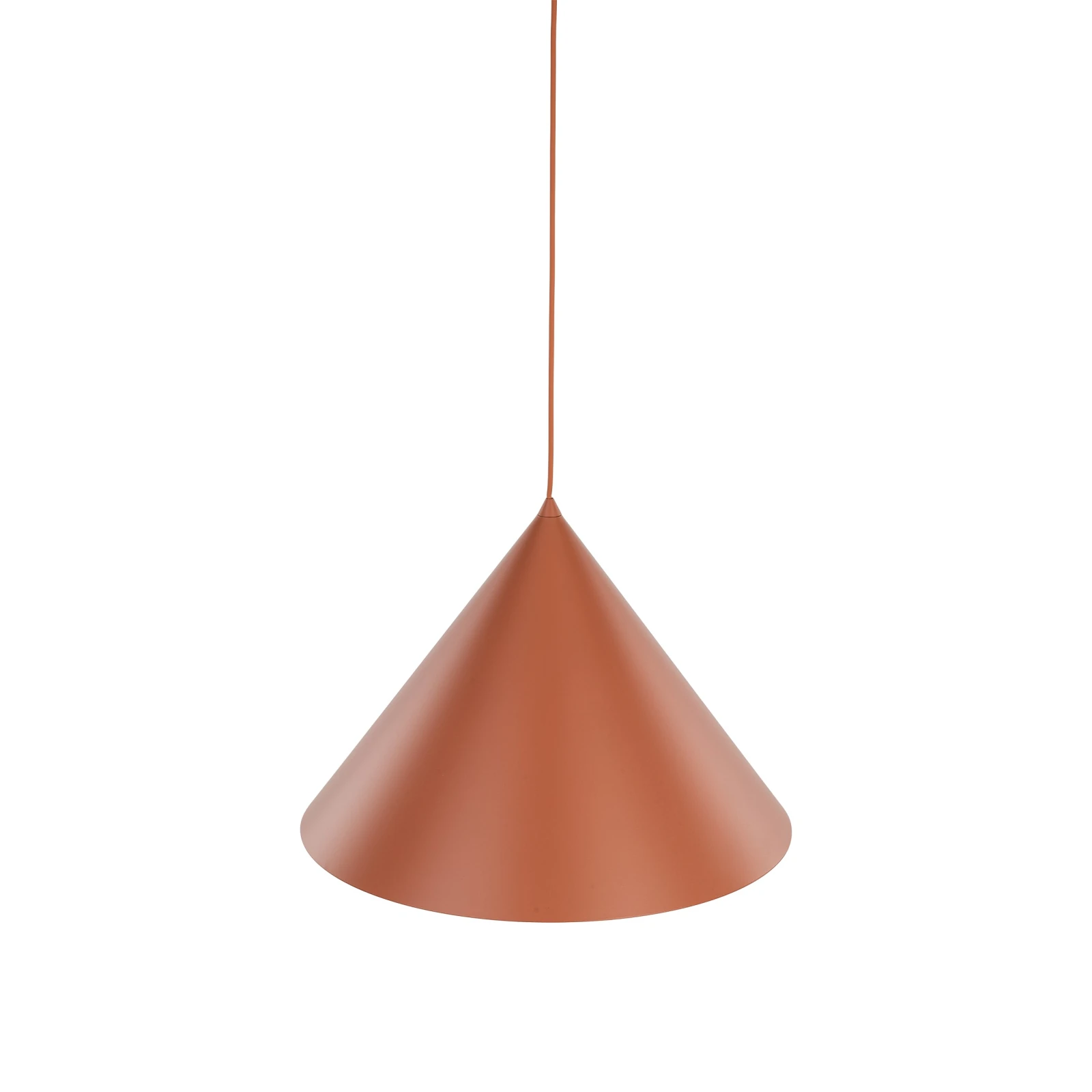 CONO XL pendant light – cone shade, orange, E27