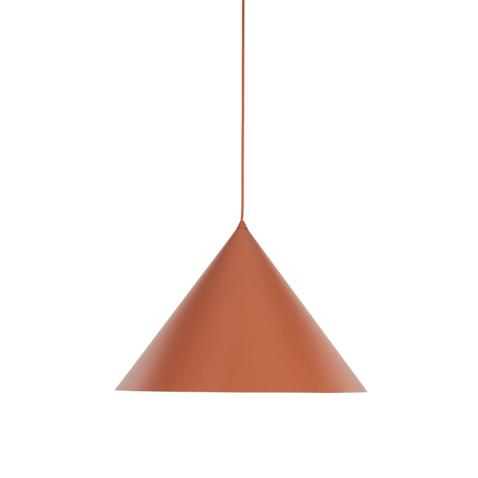 CONO XL pendant light – cone shade, orange, E27