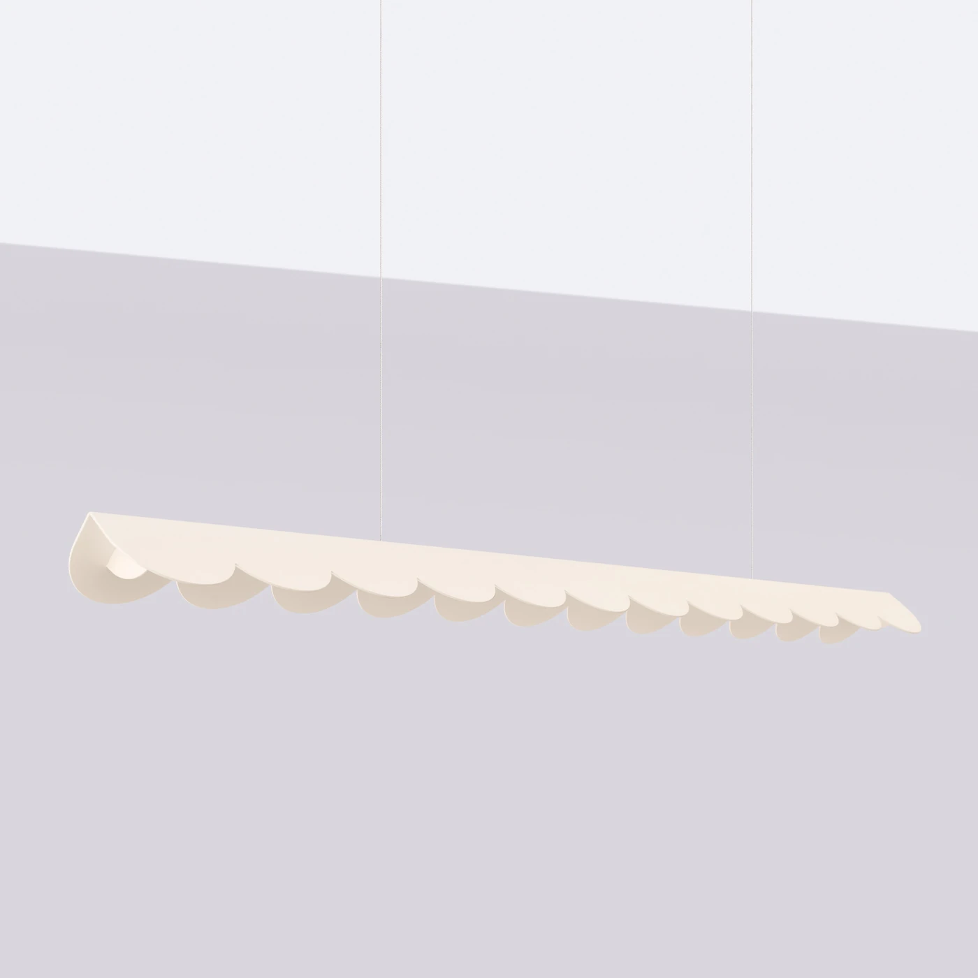 Pakabinamas šviestuvas 131 cm – banguotas, smėlinis, CRI98 LED