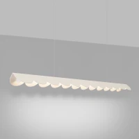 Pakabinamas šviestuvas 131 cm – banguotas, smėlinis, CRI98 LED - Nuotrauka 4