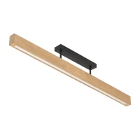LED ceiling light 22 W – linear, pine and black, warm light - Image 4