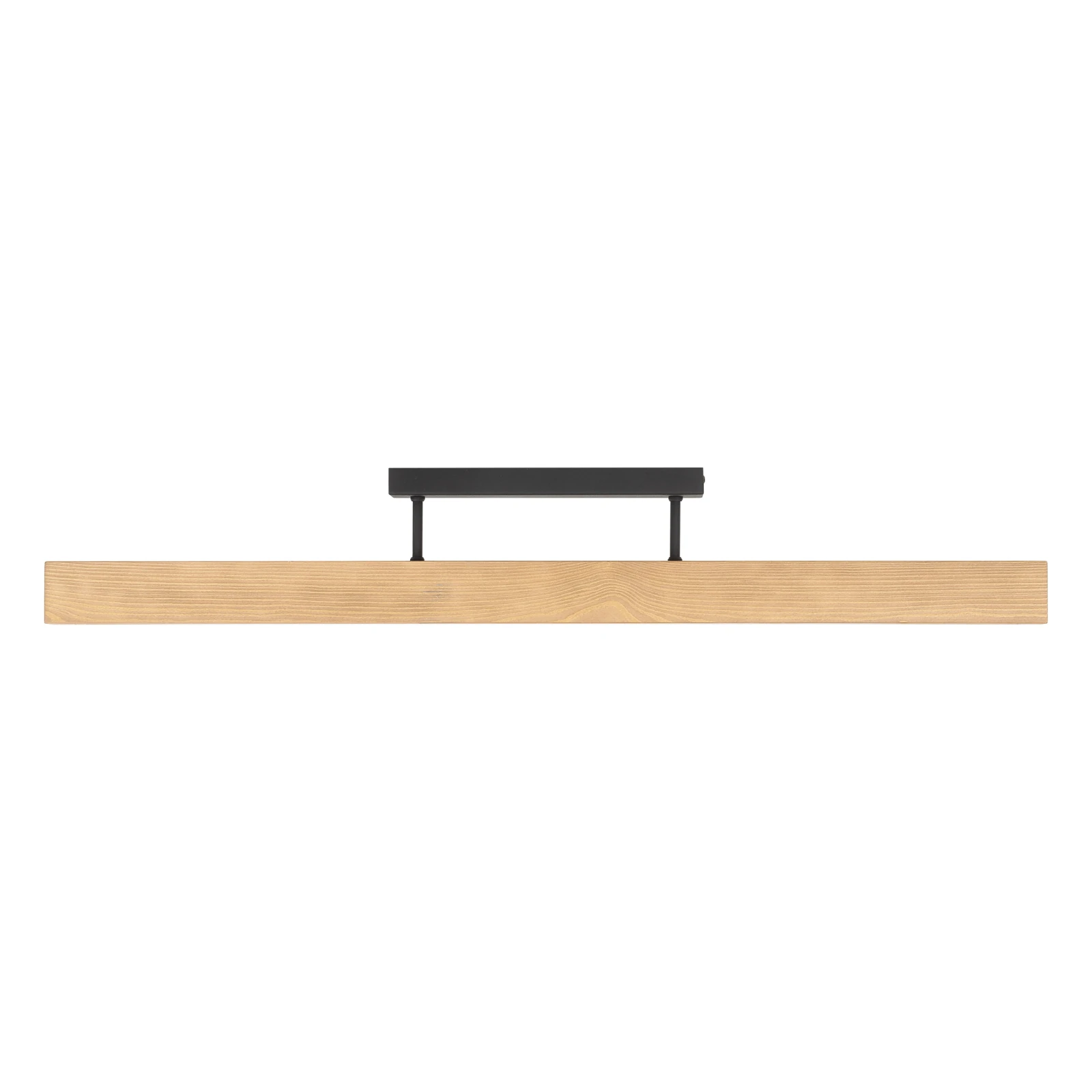 LED ceiling light 22 W – linear, pine and black, warm light