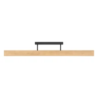LED ceiling light 22 W – linear, pine and black, warm light - Image 7