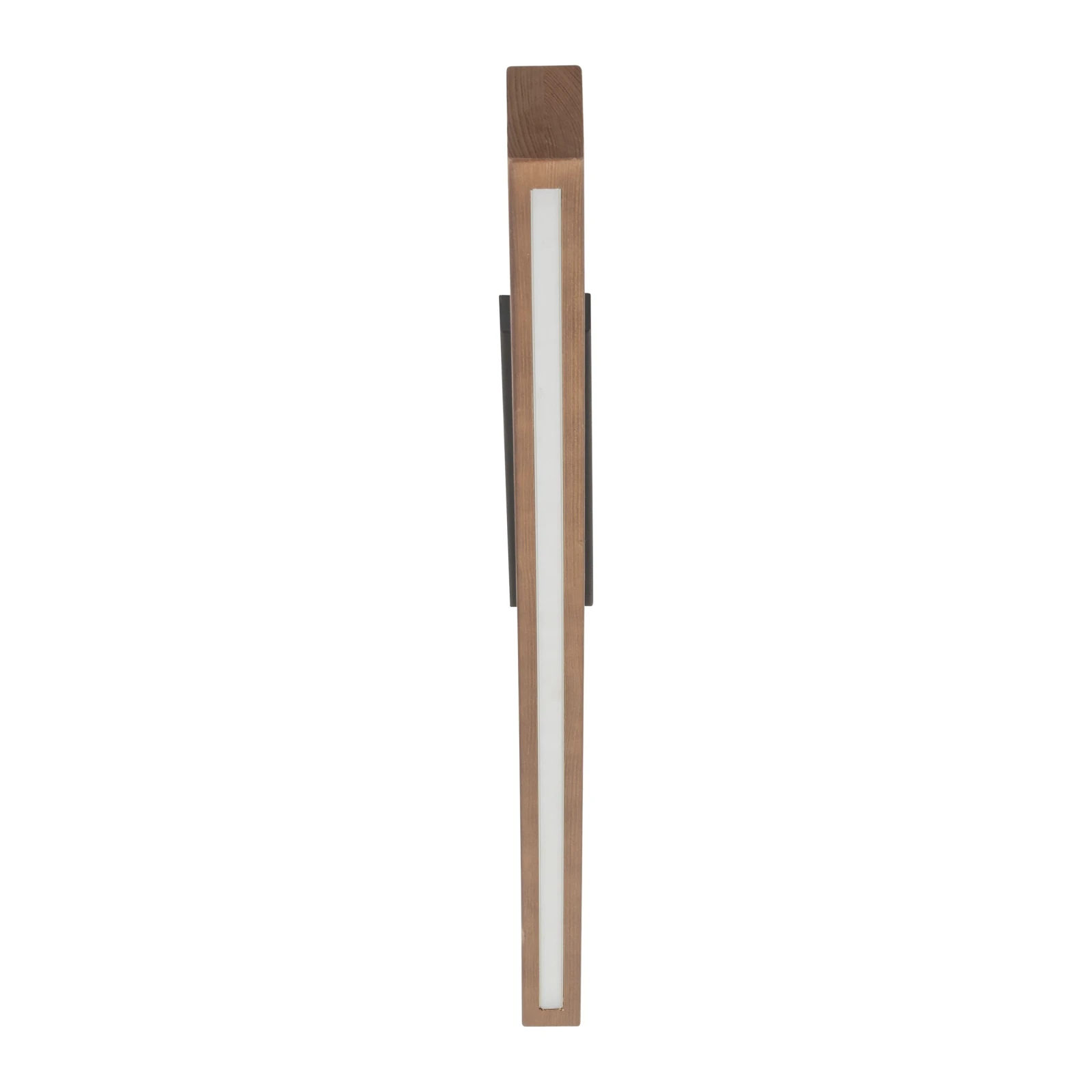 LED ceiling light 22 W – linear, walnut and black, warm light