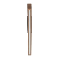 LED ceiling light 22 W – linear, walnut and black, warm light - Image 7