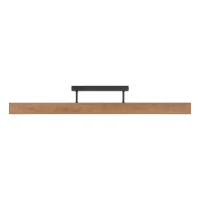 LED ceiling light 22 W – linear, walnut and black, warm light - Image 9