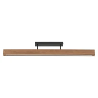 LED ceiling light 22 W – linear, walnut and black, warm light - Image 10