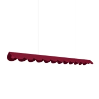 Pendant lamp 131 cm – linear, burgundy, LED 16W - Image 2