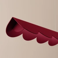 Pendant lamp 131 cm – linear, burgundy, LED 16W - Image 4