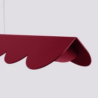 Pendant lamp 131 cm – linear, burgundy, LED 16W - Image 5
