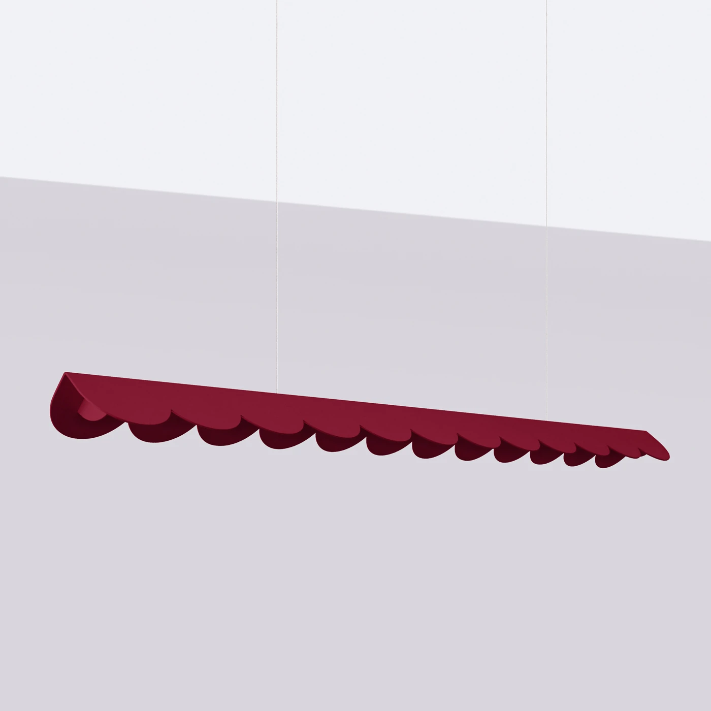 Pakabinamas šviestuvas 131 cm – linijinis, burgundinis, CRI98 LED
