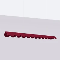 Pakabinamas šviestuvas 131 cm – linijinis, burgundinis, CRI98 LED - Nuotrauka 3