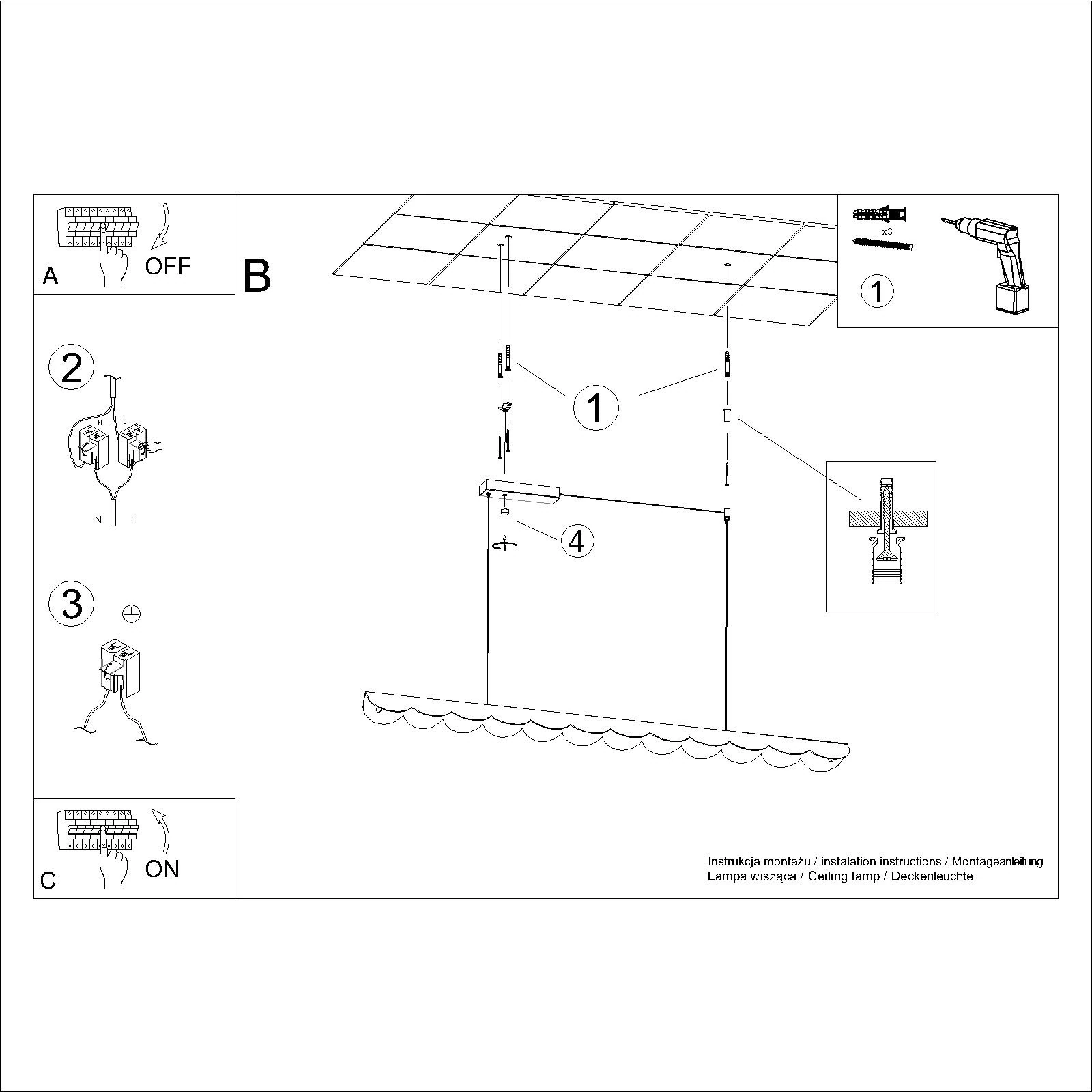Pakabinamas šviestuvas 131 cm – linijinis, burgundinis, CRI98 LED