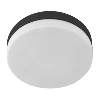 2xE27 ceiling light – round, black, IP44 bathroom rated - Image 7