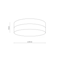2xE27 ceiling light – round, black, IP44 bathroom rated - Image 8